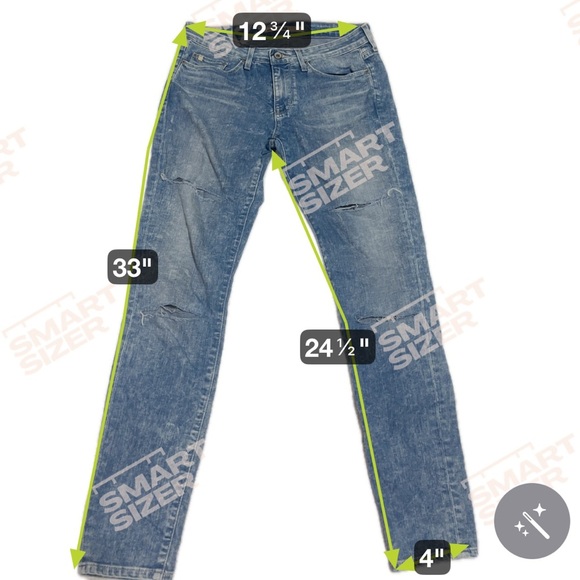 Big Star 1974 Alex Skinny Distressed Blue Denim Jeans Size 29 - Picture 13 of 14